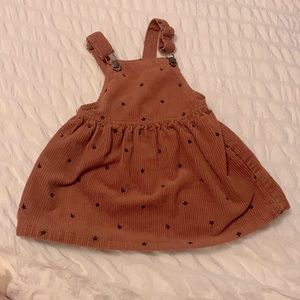 Baby zara corduroy overall dress